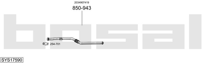 Bosal SYS17590 Muffler assy SYS17590: Buy near me in Poland at 2407.PL - Good price!