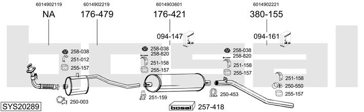 Bosal SYS20289 Muffler assy SYS20289: Buy near me in Poland at 2407.PL - Good price!