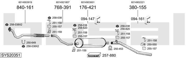 Bosal SYS20351 Tłumik SYS20351: Dobra cena w Polsce na 2407.PL - Kup Teraz!