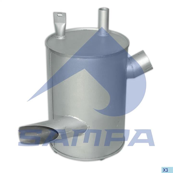 Sampa 010.450 Middle-/End Silencer 010450: Buy near me in Poland at 2407.PL - Good price!