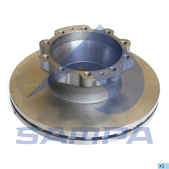 Sampa 021.039 Rear ventilated brake disc 021039: Buy near me in Poland at 2407.PL - Good price!