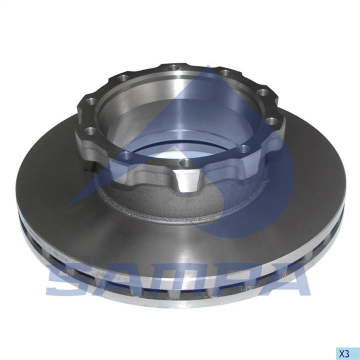 Sampa 021.043 Rear ventilated brake disc 021043: Buy near me in Poland at 2407.PL - Good price!