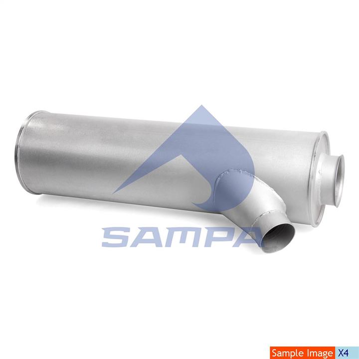 Sampa 060.488 Middle-/End Silencer 060488: Buy near me in Poland at 2407.PL - Good price!