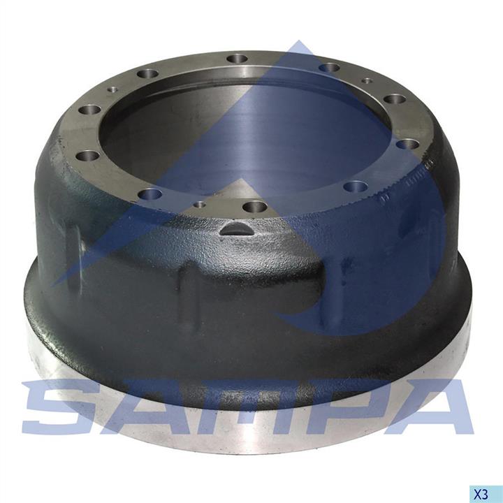 Sampa 100.455 Front brake drum 100455: Buy near me in Poland at 2407.PL - Good price!
