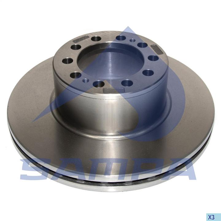 Sampa 100.462 Front brake disc ventilated 100462: Buy near me in Poland at 2407.PL - Good price!