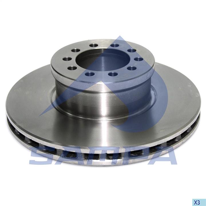 Sampa 100.463 Front brake disc ventilated 100463: Buy near me in Poland at 2407.PL - Good price!