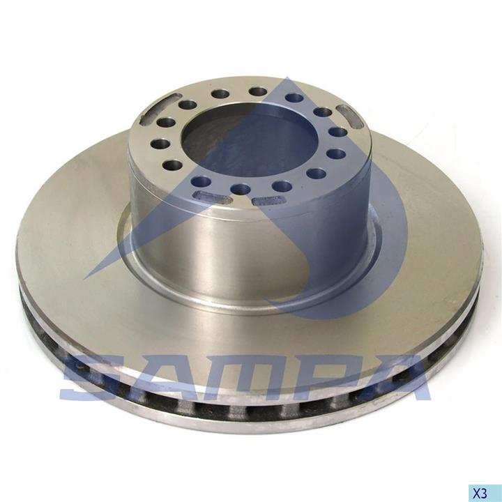 Sampa 100.460 Front brake disc ventilated 100460: Buy near me in Poland at 2407.PL - Good price!