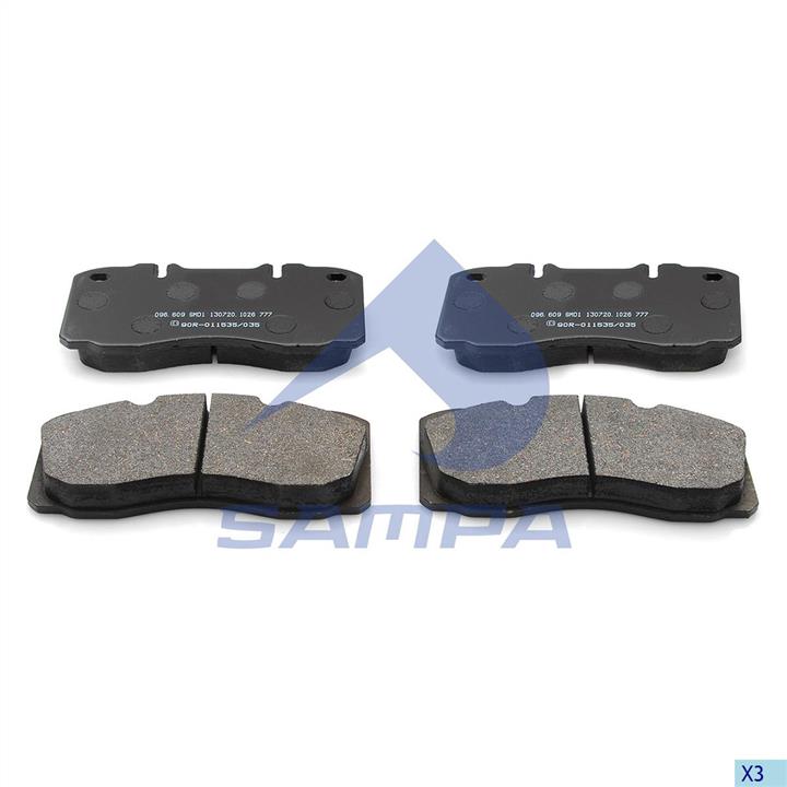 Sampa 096.609 Brake Pad Set, disc brake 096609: Buy near me in Poland at 2407.PL - Good price!