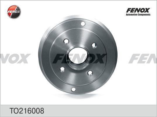 Fenox TO216008 Rear brake drum TO216008: Buy near me in Poland at 2407.PL - Good price!