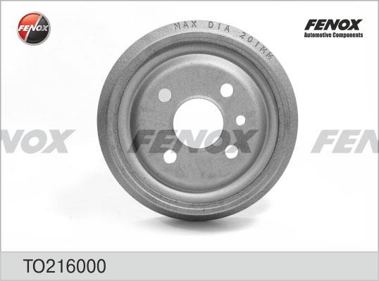 Fenox TO216000 Rear brake drum TO216000: Buy near me in Poland at 2407.PL - Good price!