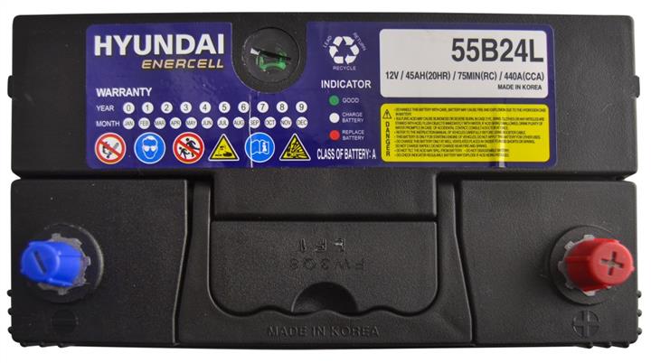 Akumulator Hyundai Enercell 12V 45AH 440A(EN) P+ Hyundai Enercell 55B24L