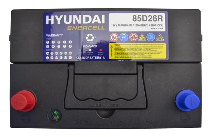 Battery Hyundai Enercell 12V 70AH 620A(EN) L+ Hyundai Enercell 85D26R