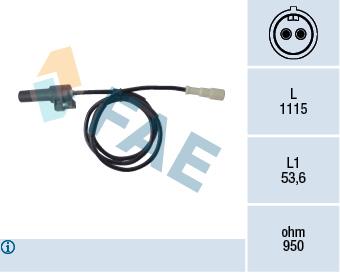 FAE 78123 Sensor ABS 78123: Buy near me in Poland at 2407.PL - Good price!