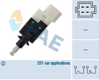 FAE 24593 Brake light switch 24593: Buy near me in Poland at 2407.PL - Good price!