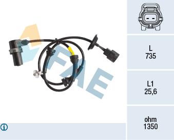 FAE 78163 Sensor ABS 78163: Buy near me in Poland at 2407.PL - Good price!