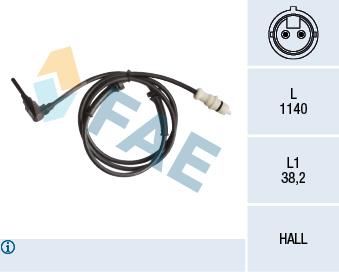 FAE 78263 Sensor ABS 78263: Buy near me in Poland at 2407.PL - Good price!