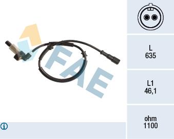 FAE 78192 Sensor ABS 78192: Buy near me in Poland at 2407.PL - Good price!