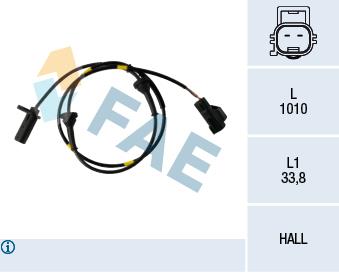 FAE 78270 Sensor ABS 78270: Buy near me in Poland at 2407.PL - Good price!