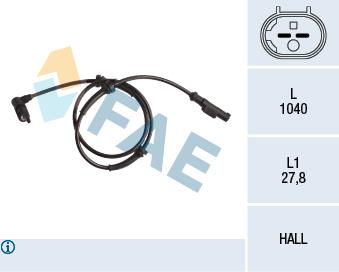 FAE 78247 Sensor ABS 78247: Buy near me in Poland at 2407.PL - Good price!