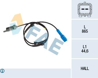 FAE 78161 Sensor ABS 78161: Kaufen Sie zu einem guten Preis in Polen bei 2407.PL!