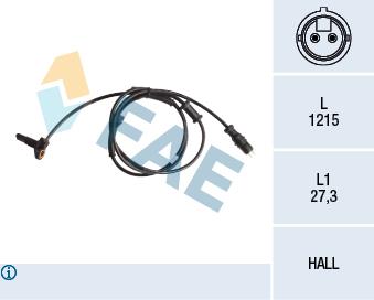 FAE 78154 Sensor ABS 78154: Buy near me in Poland at 2407.PL - Good price!