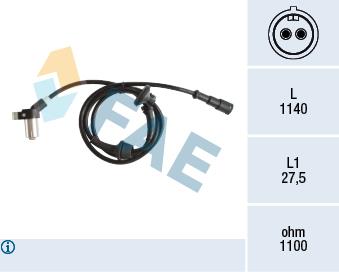 FAE 78166 Sensor ABS 78166: Buy near me in Poland at 2407.PL - Good price!