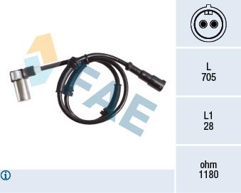 FAE 78128 Sensor ABS 78128: Kaufen Sie zu einem guten Preis in Polen bei 2407.PL!
