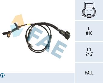 FAE 78211 Sensor ABS 78211: Kaufen Sie zu einem guten Preis in Polen bei 2407.PL!