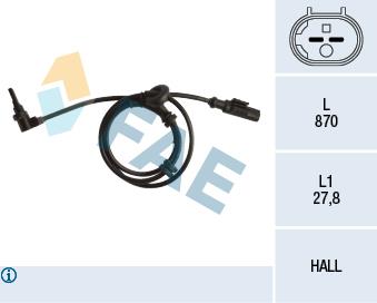 FAE 78248 Sensor ABS 78248: Buy near me in Poland at 2407.PL - Good price!