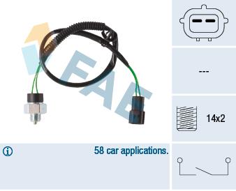 FAE 41281 Reverse gear sensor 41281: Buy near me in Poland at 2407.PL - Good price!