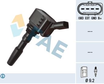 FAE 80249 Ignition coil 80249: Buy near me in Poland at 2407.PL - Good price!