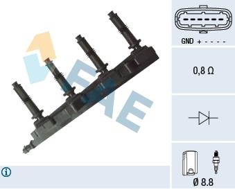 FAE 80269 Ignition coil 80269: Buy near me in Poland at 2407.PL - Good price!