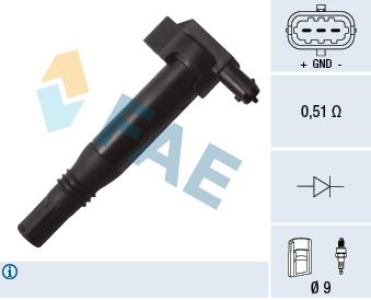 FAE 80273 Ignition coil 80273: Buy near me in Poland at 2407.PL - Good price!