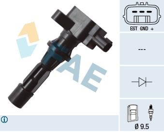 FAE 80283 Ignition coil 80283: Buy near me in Poland at 2407.PL - Good price!