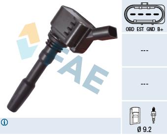 FAE 80238 Ignition coil 80238: Buy near me in Poland at 2407.PL - Good price!