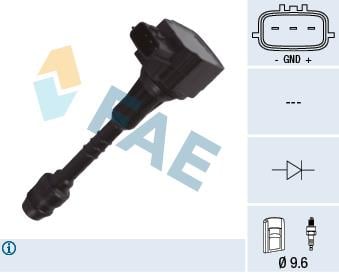 FAE 80370 Ignition coil 80370: Buy near me in Poland at 2407.PL - Good price!