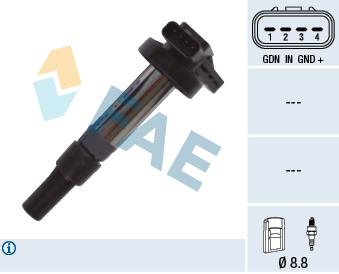 FAE 80361 Ignition coil 80361: Buy near me in Poland at 2407.PL - Good price!