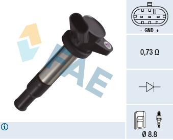 FAE 80357 Ignition coil 80357: Buy near me in Poland at 2407.PL - Good price!