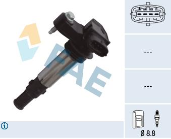 FAE 80355 Ignition coil 80355: Buy near me in Poland at 2407.PL - Good price!