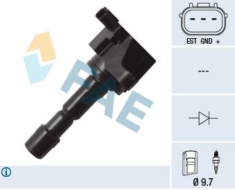 FAE 80290 Ignition coil 80290: Buy near me in Poland at 2407.PL - Good price!
