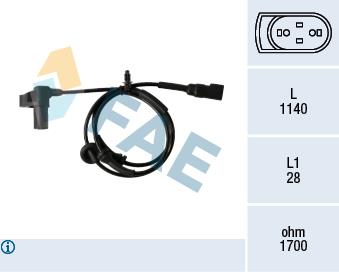 FAE 78345 Sensor, Raddrehzahl 78345: Kaufen Sie zu einem guten Preis in Polen bei 2407.PL!