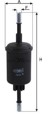 Goodwill FG 101 Топливный фильтр FG101: Отличная цена - Купить в Польше на 2407.PL!