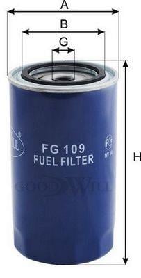 Goodwill FG 109 Фільтр палива FG109: Купити у Польщі - Добра ціна на 2407.PL!