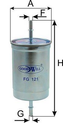 Goodwill FG 121 Fuel filter FG121: Buy near me in Poland at 2407.PL - Good price!
