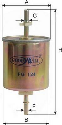 Goodwill FG 124 Топливный фильтр FG124: Купить в Польше - Отличная цена на 2407.PL!