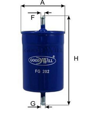 Goodwill FG 202 Топливный фильтр FG202: Отличная цена - Купить в Польше на 2407.PL!