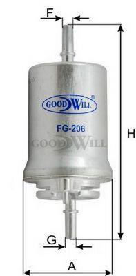 Goodwill FG 206 Fuel filter FG206: Buy near me in Poland at 2407.PL - Good price!
