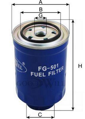 Goodwill FG 501 Fuel filter FG501: Buy near me in Poland at 2407.PL - Good price!