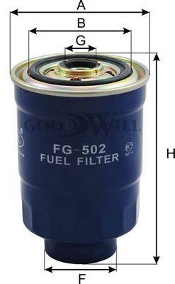 Goodwill FG 502 Fuel filter FG502: Buy near me in Poland at 2407.PL - Good price!