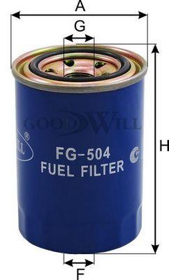 Goodwill FG 504 Filtr paliwa FG504: Atrakcyjna cena w Polsce na 2407.PL - Zamów teraz!